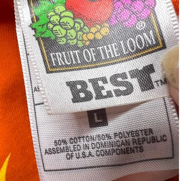 2009 Sturgis  69th Annual Bike Week Orange Graphic Tee Shirt Men's Size Large - Picture 5 of 5